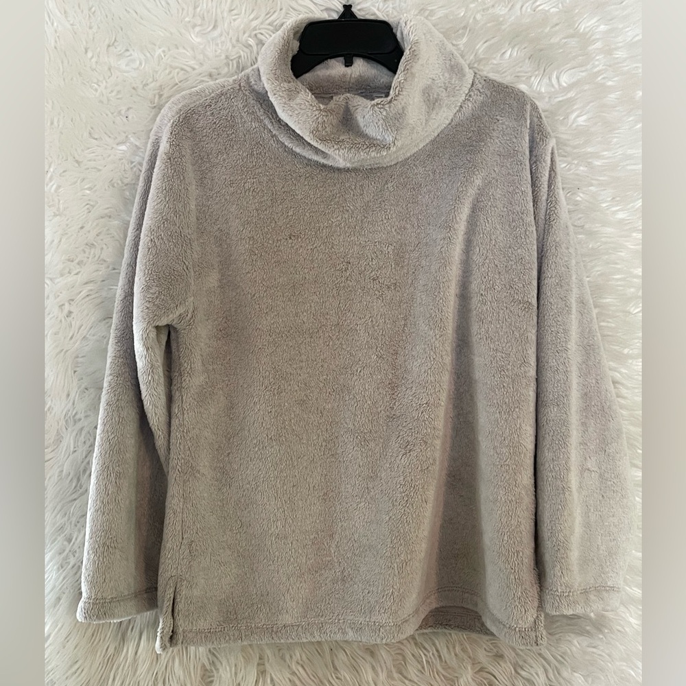 Rafaella Weekend NWT Women’s Wheat Heather Super Soft Mock-Neck Plush Sweater-MP